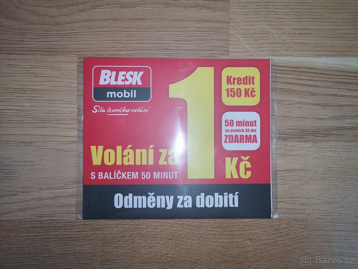 SIM karta se zlatým číslem