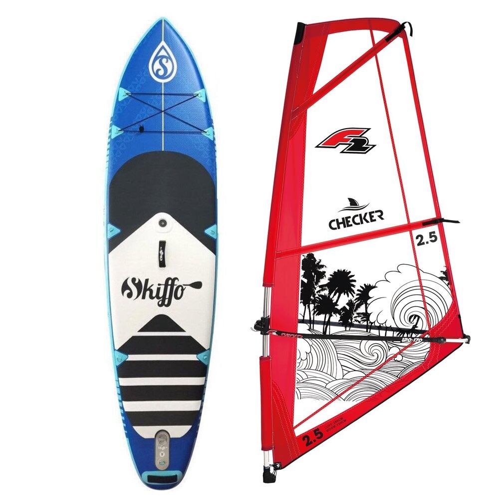 Paddleboard Skiffo WS ( + windsurf plachta F2 Checker 5,5)