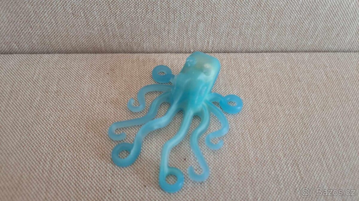 🐙 Lego Figurky zvířátek - modrá (svítící) chobotnice 🐙