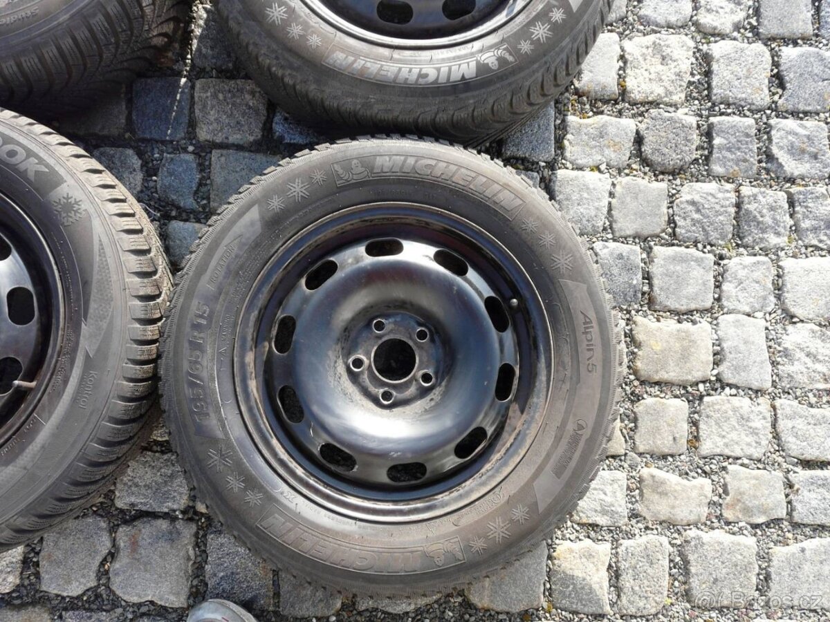 ZIMNÍ PNEU + DISKY ŠKODA SEAT VW 195/65R15