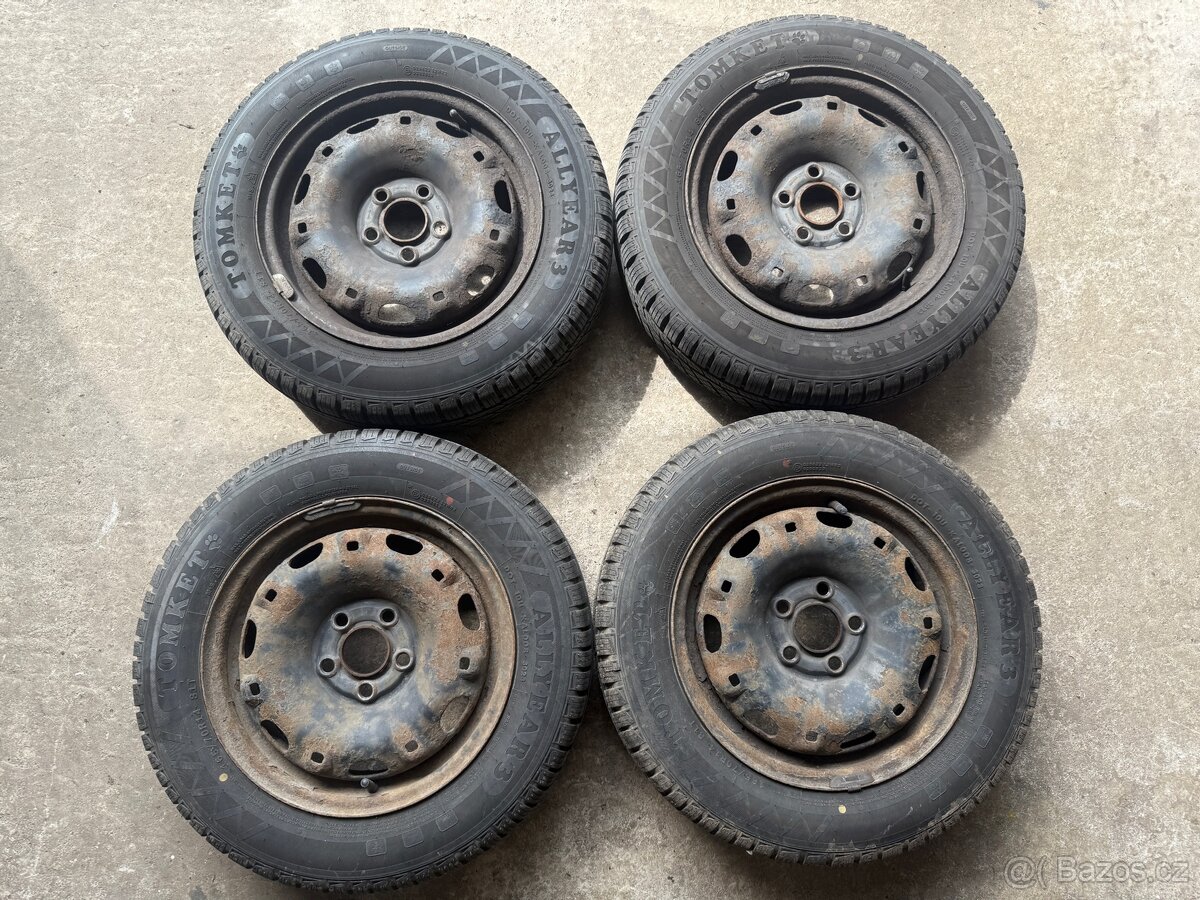 165/70 R14 Sada plechových kol Škoda/VW 4 kusy