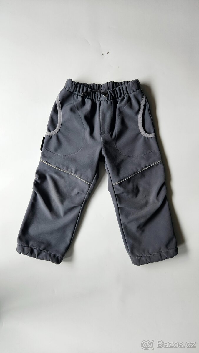 Zateplené softshellové kalhoty - vel.98