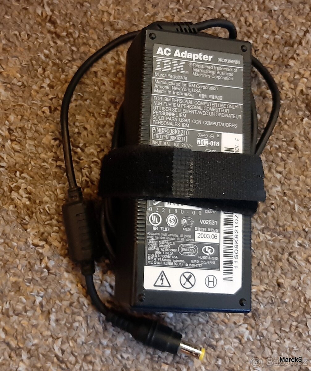 Originální IBM 70W 16V AC Adaptér Nabíječka T40 T41