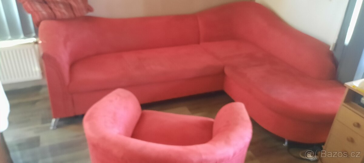 Rohová sedačka+křeslo