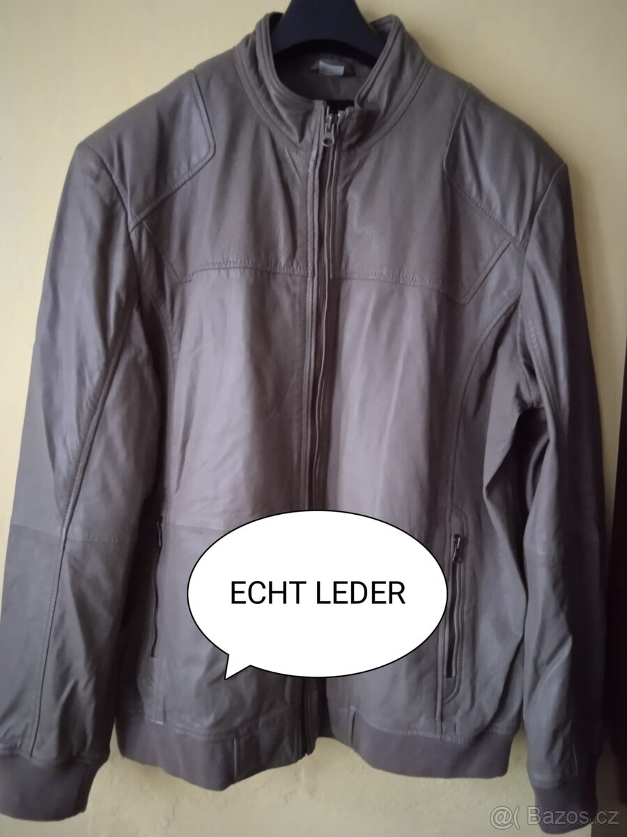 Pánská kožená bunda, velikost 58