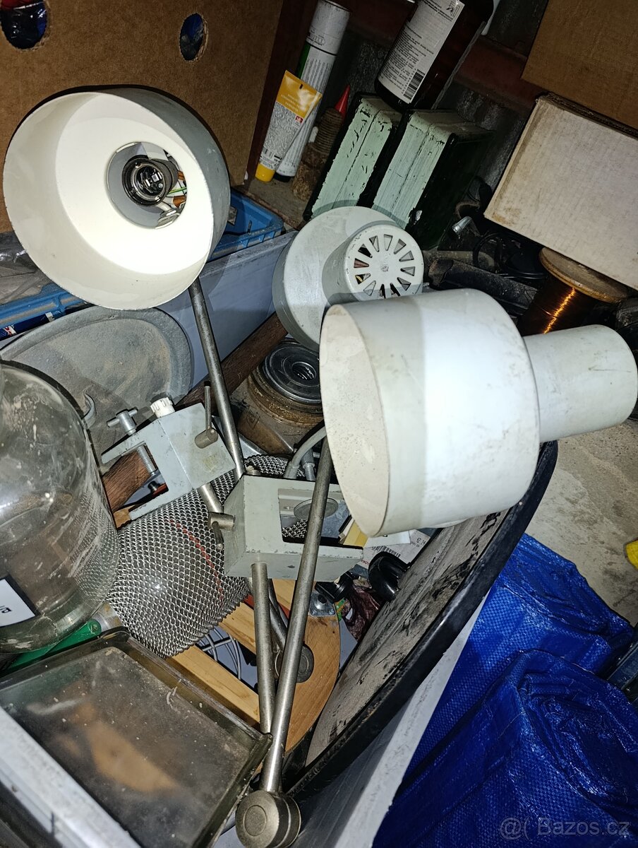 Stará dílenská lampa 3 ks