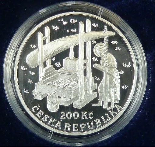 3x 200 Kč 2009 Zakládání vinic Proof, ČNB