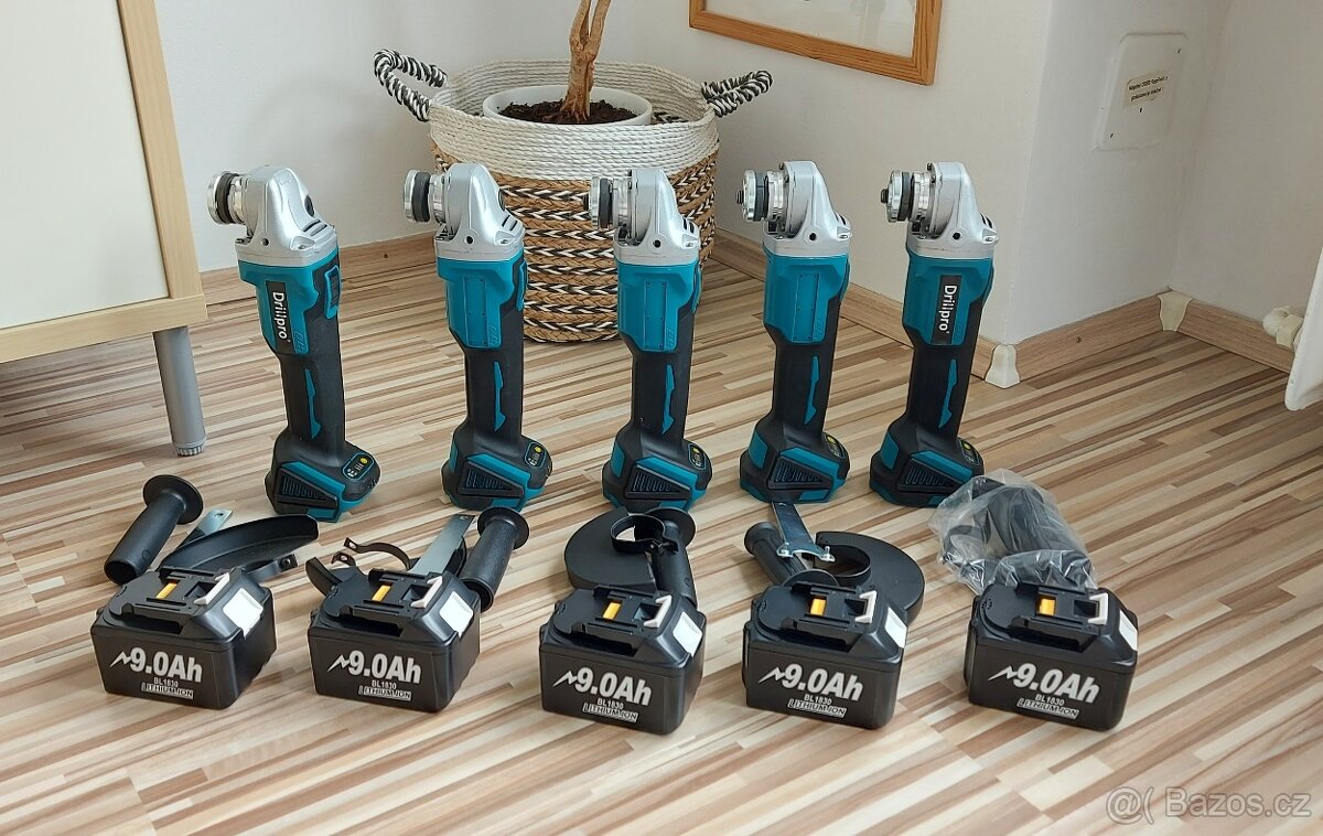Aku úhlová bruska ø125mm,bez Aku(Makita),4rychlostní,NEW