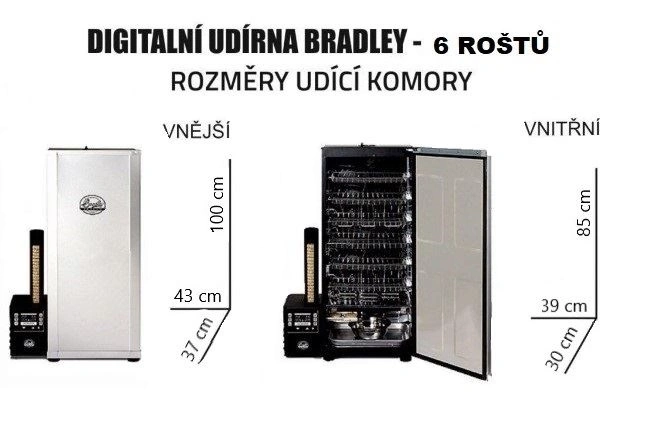 Udírna Bradley Smoker Digital 6 roštů