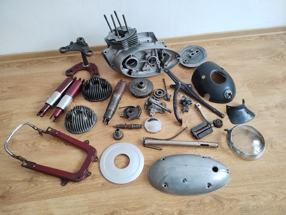 Prodám díly na Jawa ČZ 250/353, Jawa pérák a ČZ 175/470