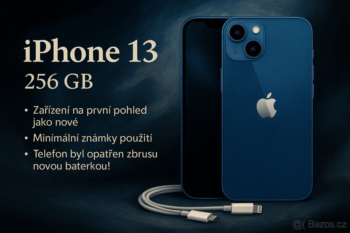iPhone 13 256 GB – Modrý jako nový