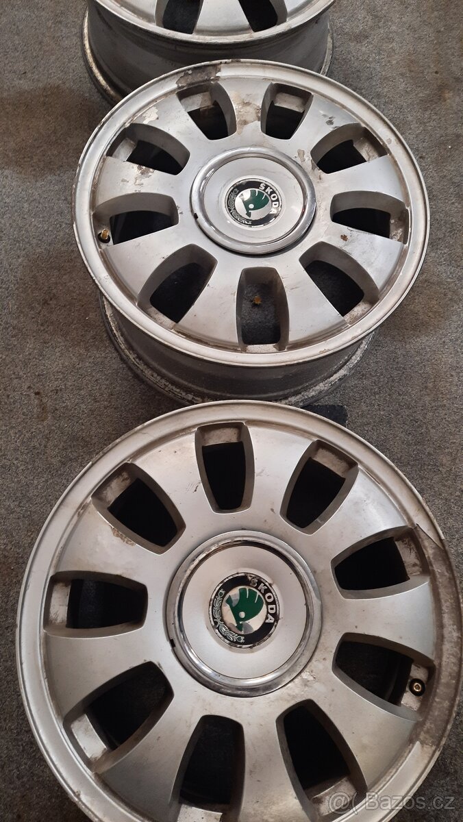 Alu 5x100 originál Škoda Octavia r16 Metallica