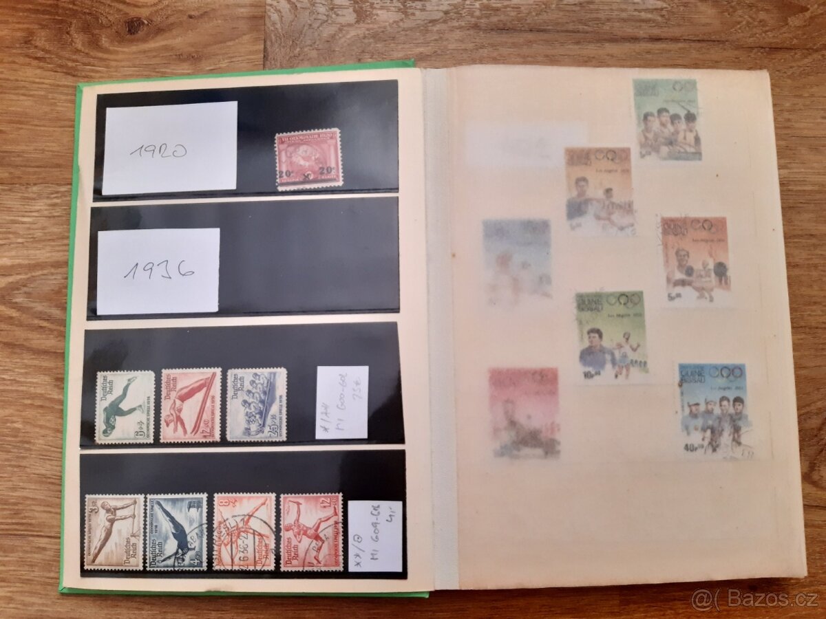 Album známek - olympijské hry 1920 - 2002