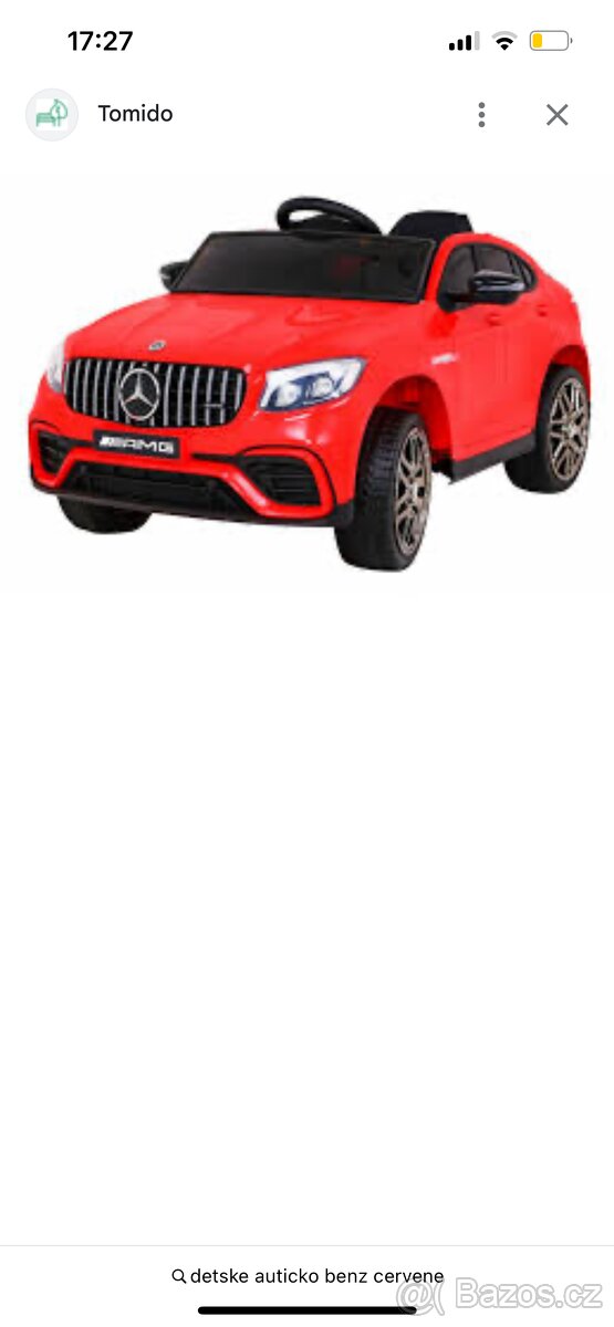 Dětské elektrické auto mercedes benz
