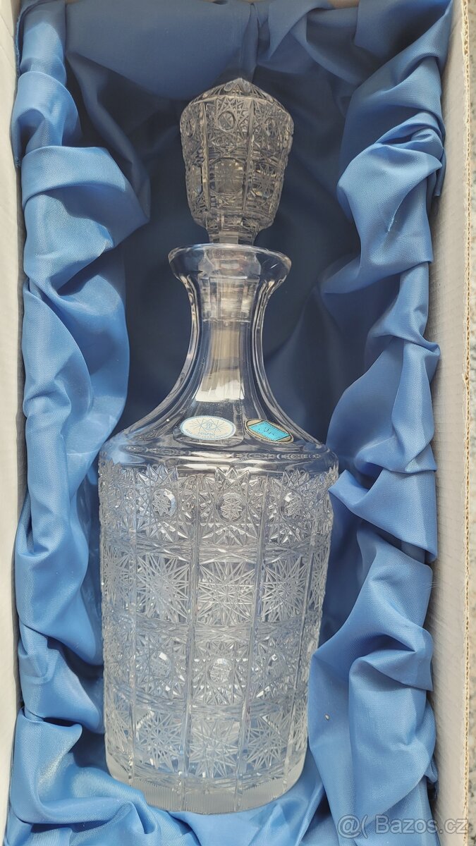 Broušená sada. Karafa + 6ks sklenic