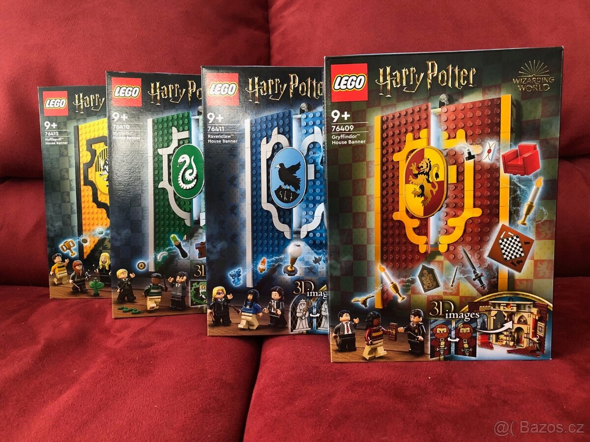LEGO Harry Potter 76409+76410+76411+76412 - Bez figurek