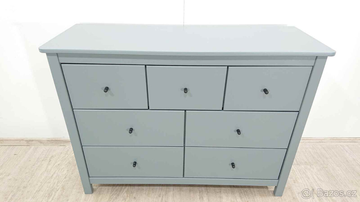 Šedozelená komoda z borovicového dřeva 110x80 Misti Marckeri