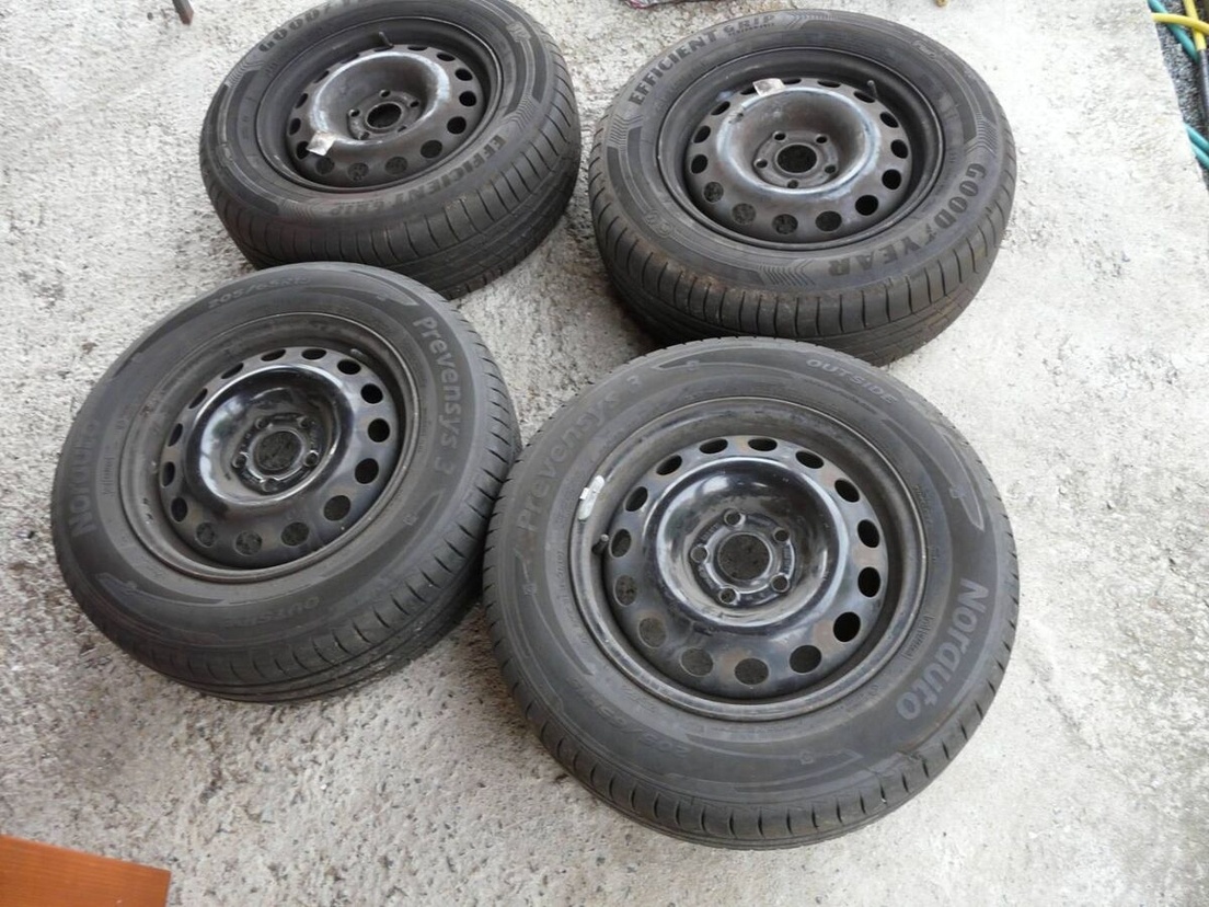 LETNÍ PNEU + DISKY 205/65R15 RENAULT 15"