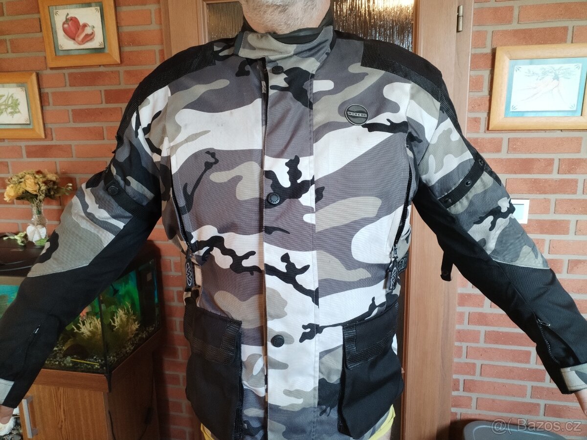 Motorkářská bunda, vel. 4 XL