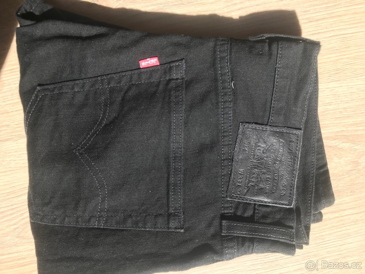 Levi’s 512 černé džíny panské