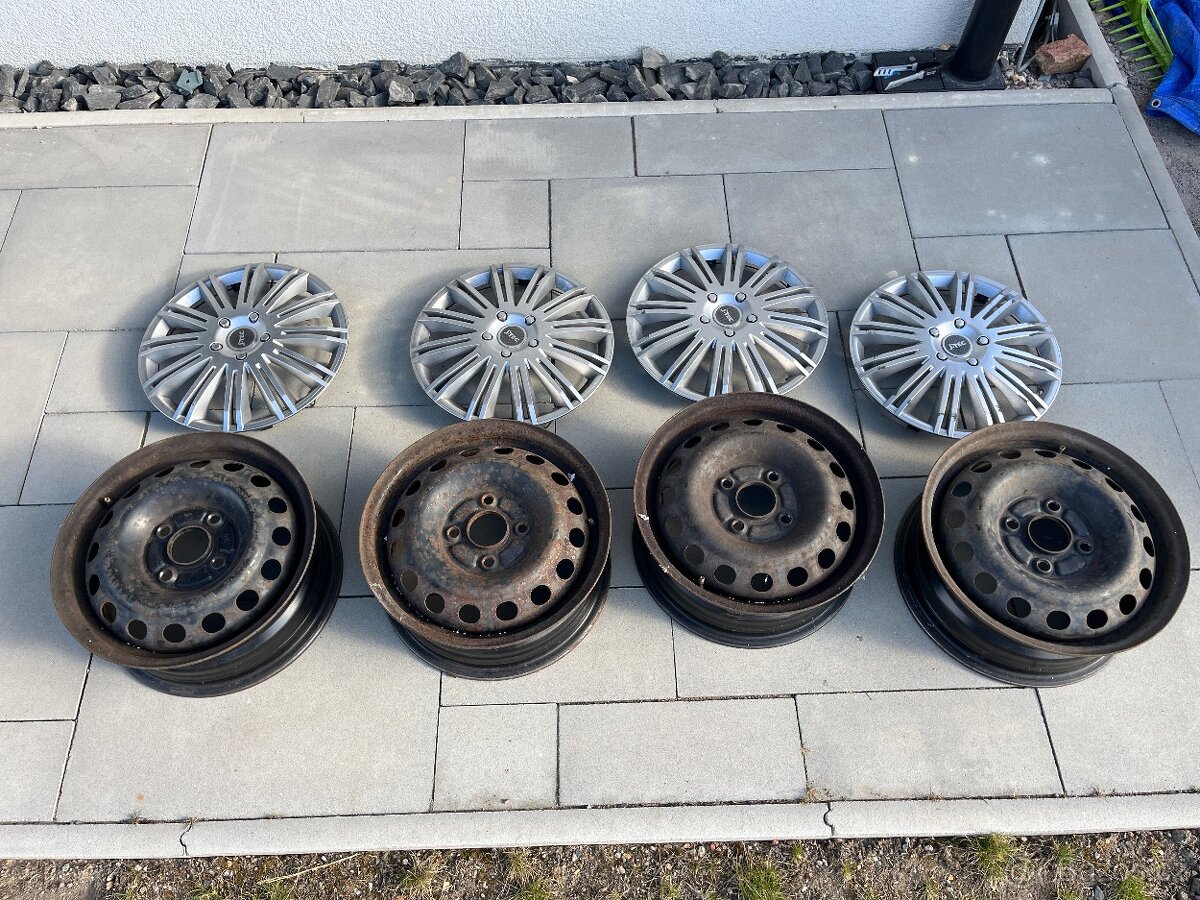 Plechove disky 15 a plastovy kryt