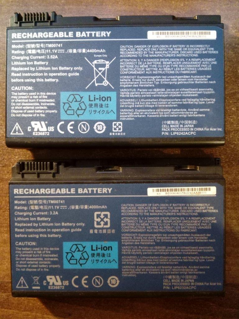 baterie TM00741 pro notebooky Acer Extensa,TravelMate (1.5h)