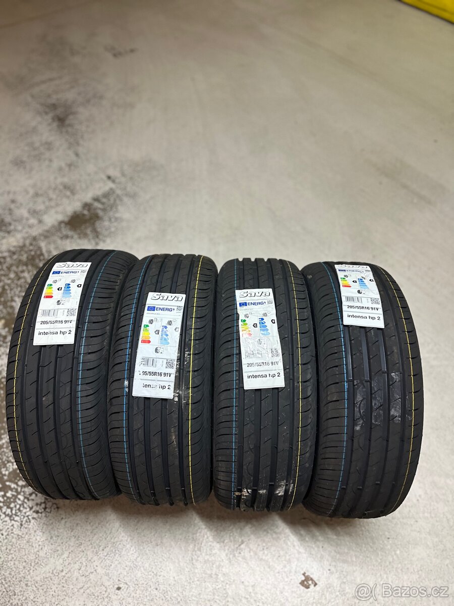 205/55 R 16 91V SAVA Intensa HP2, letní sada, Nové
