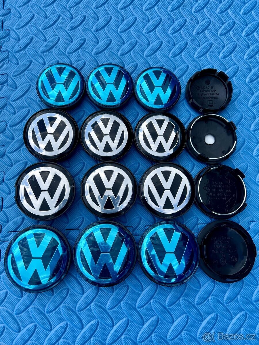 Středové krytky ALU kol Volkswagen VW56,60,63,65mm