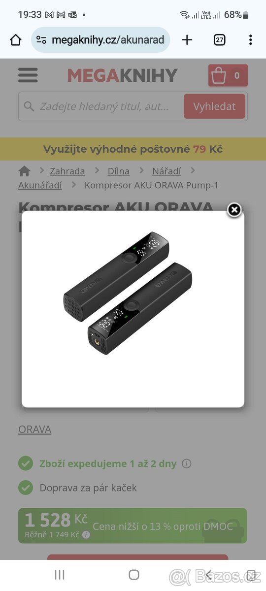 Aku kompresor malý
