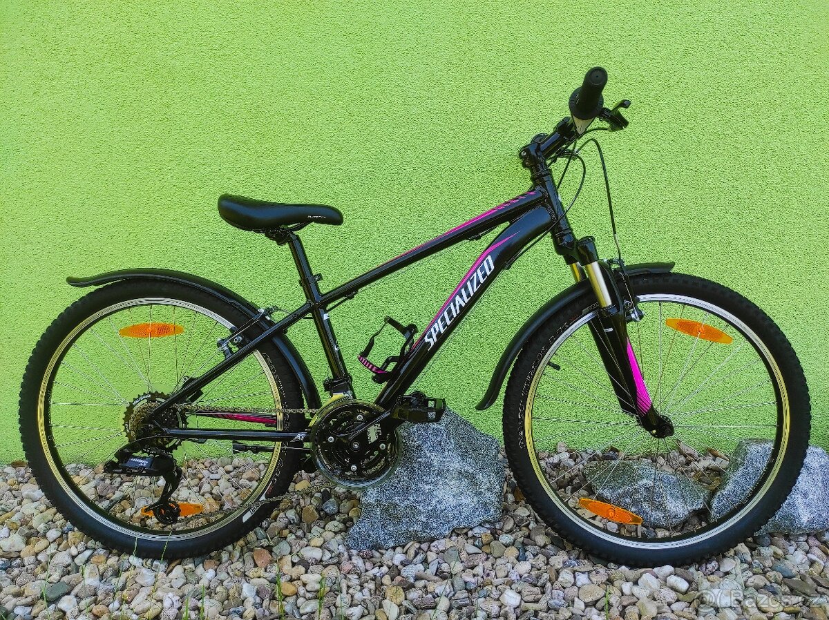 Značkové dětské kolo SPECIALIZED 24" (černá/fialová)
