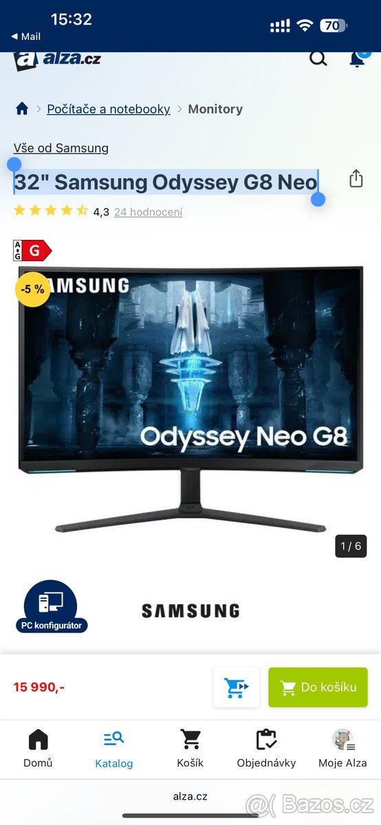 32" Samsung Odyssey G8 Neo