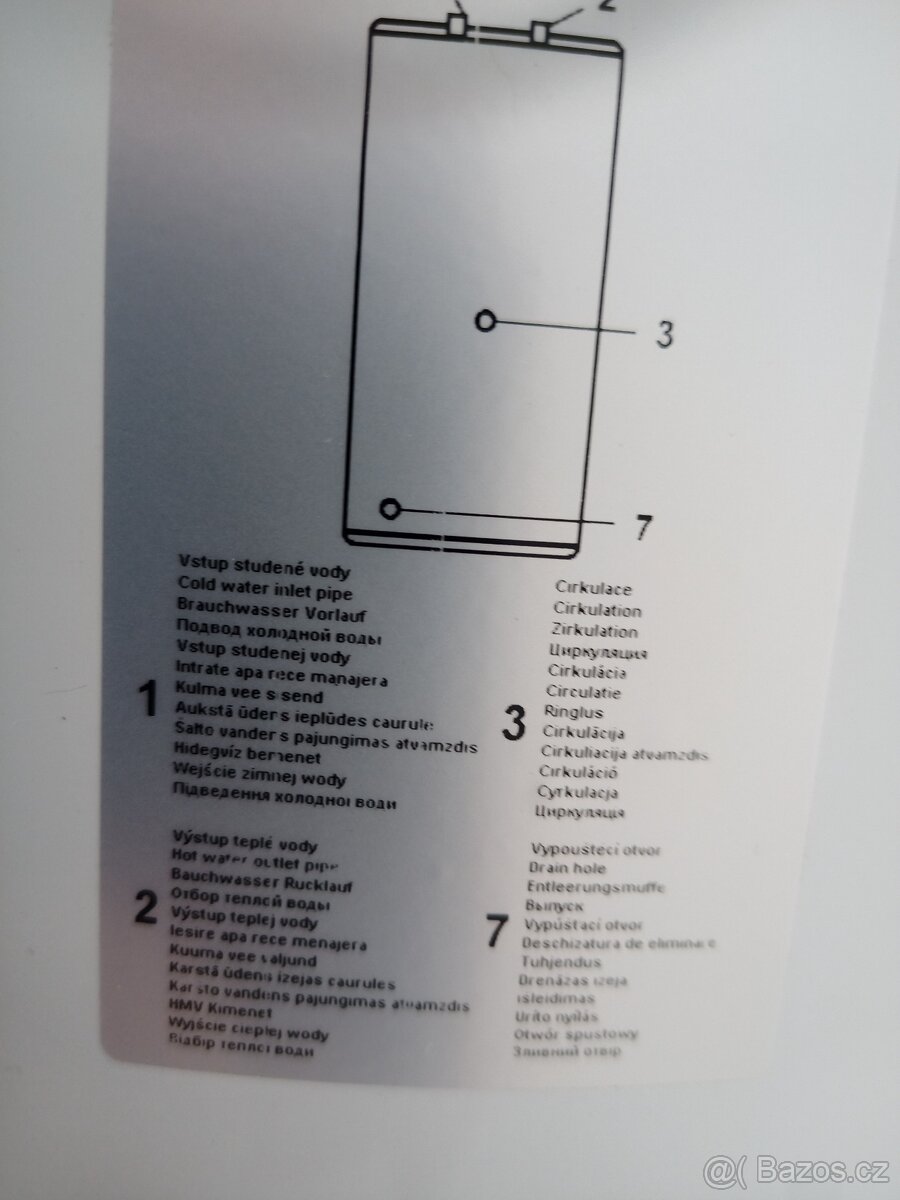 Prodám bojler Dražice OKCE 125 S/2,2kw