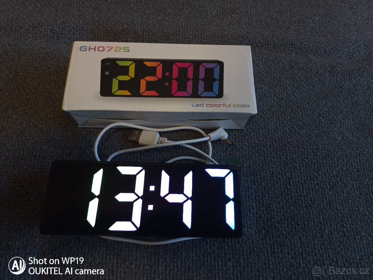 Nabízím nové LED barevné multicolor digitální hodiny