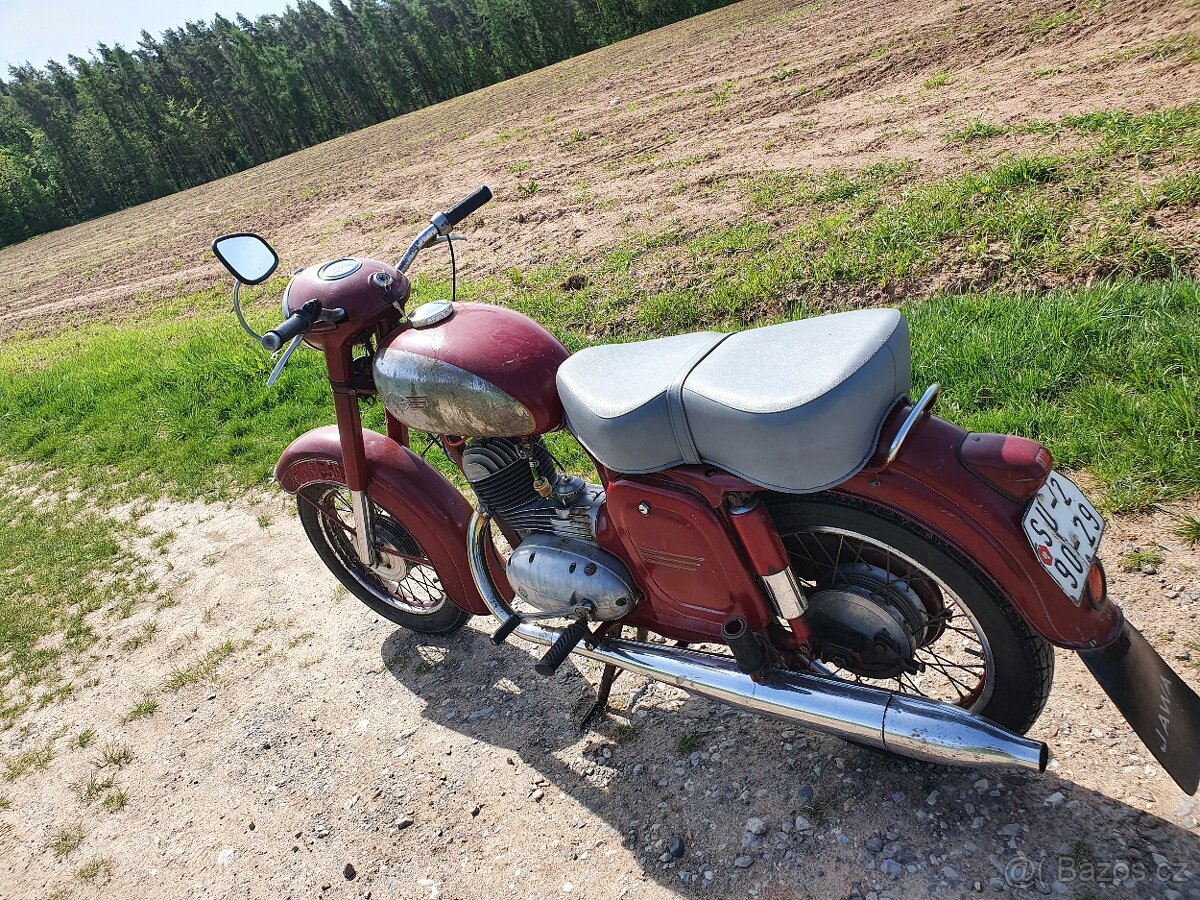 Jawa-CZ 175/450 v originalnim stavu s orig. SPZ & Dokumenty