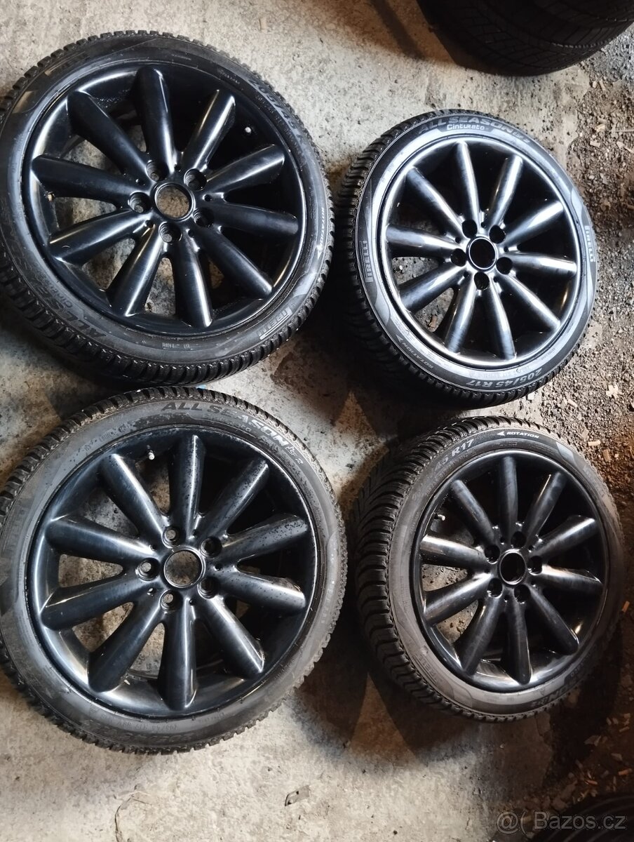ALU kola Mini Cooper S 7x17 IS54 + celoroční 205/45/17
