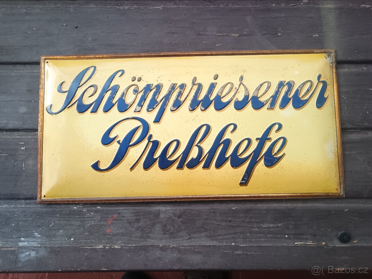 Cedule plechová rok 1930