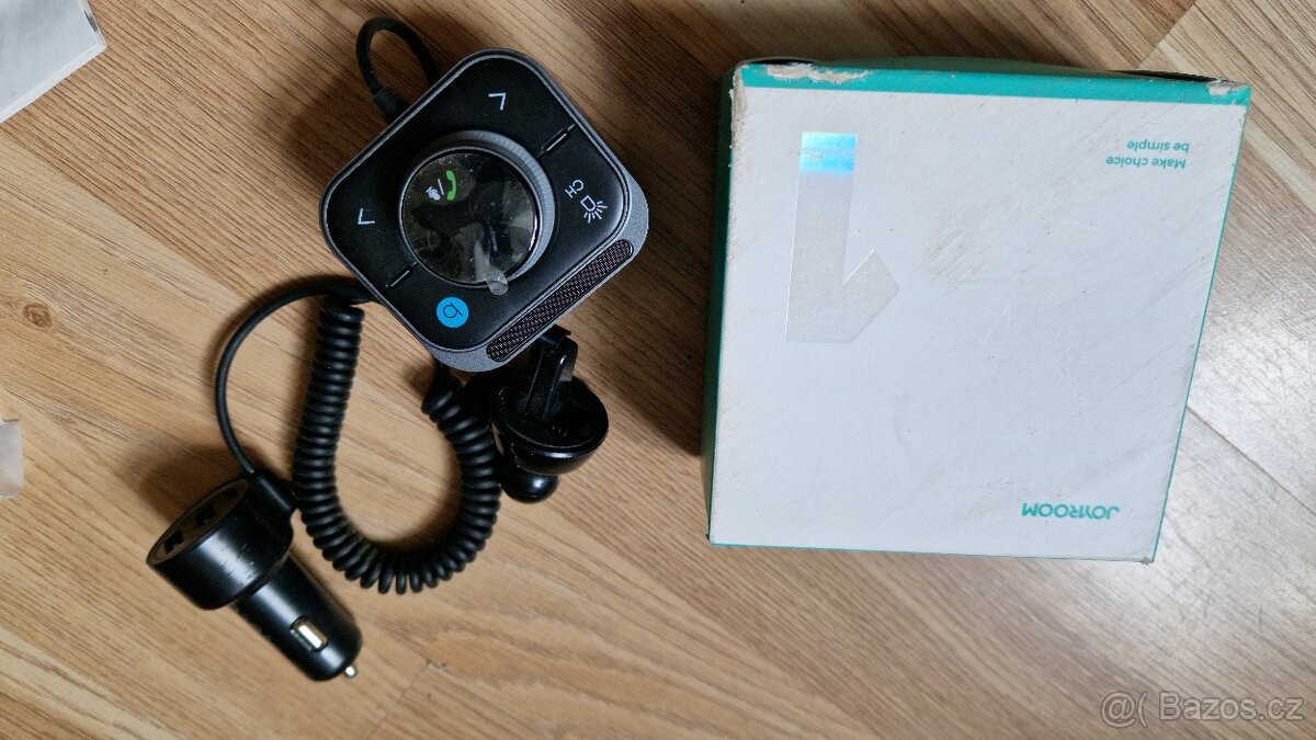 JOYROOM Bluetooth 5.3 FM vysílač Auto Bluetooth, podpora AUX