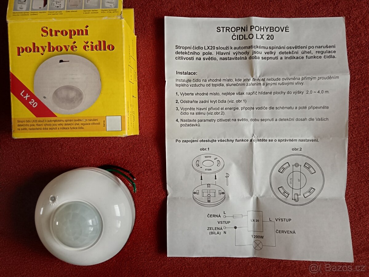 Stropní pohybová čidla