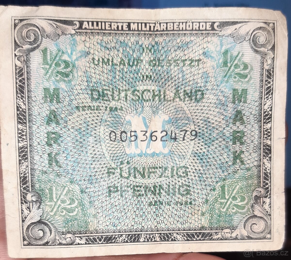 Německá vojenská bankovka 1944