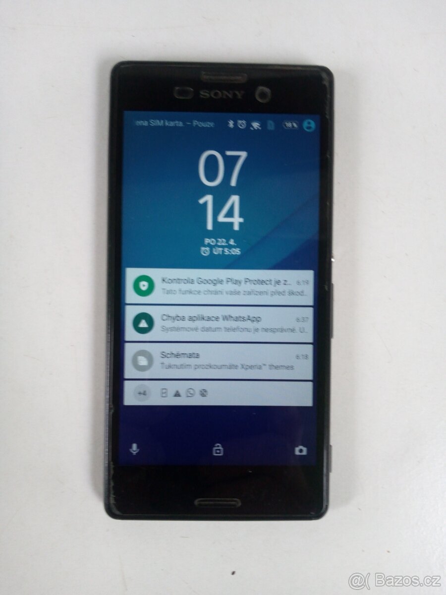 Prodám Sony Xperia M4 Aqua černý 2015