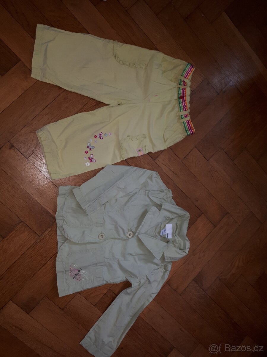 Kalhoty a sako, velikost 92-98