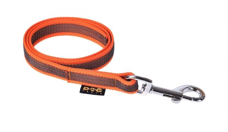 DOG TRACE Vodítko pogumované, oranžové 2 ks