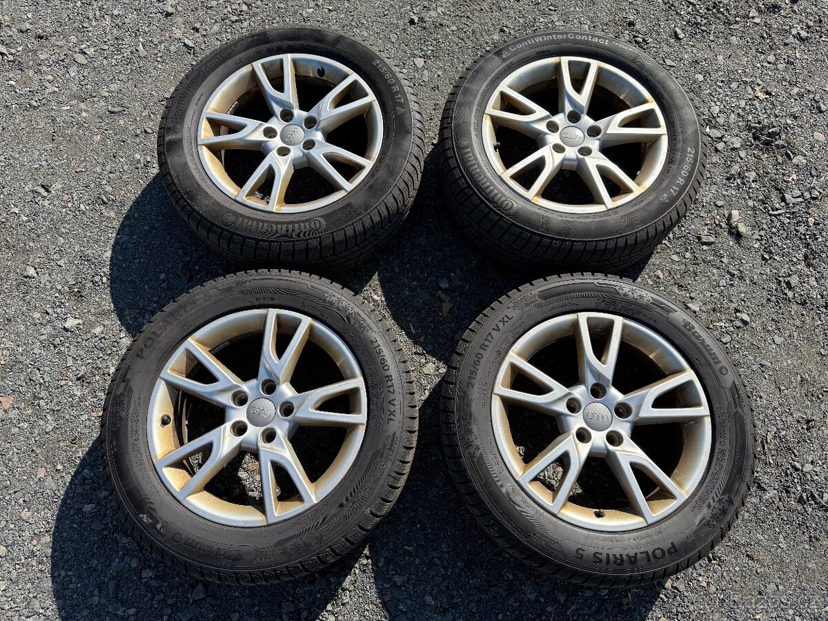 215/60/r17 ZIMNÍ SADA AUDI Q3 5x112 ET33