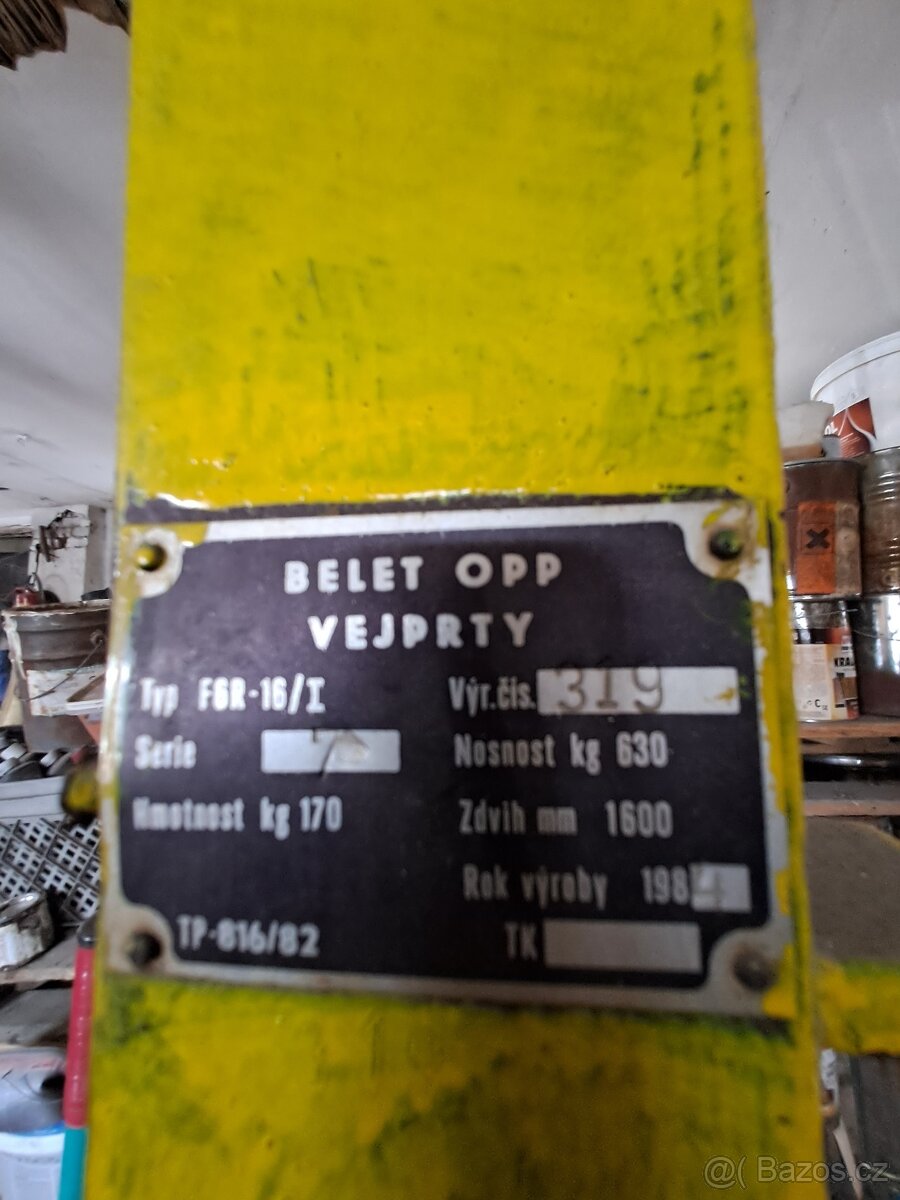 BELET vysokozdvih manuál prodej