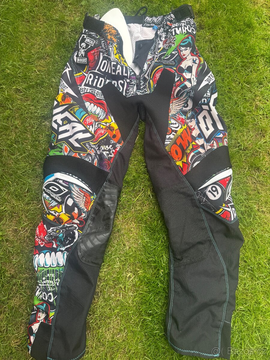 juniorské motokrosové kalhoty a dres O'Neal