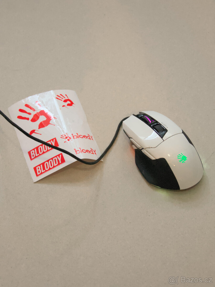 Herní myš A4Tech Bloody W70 MAX White