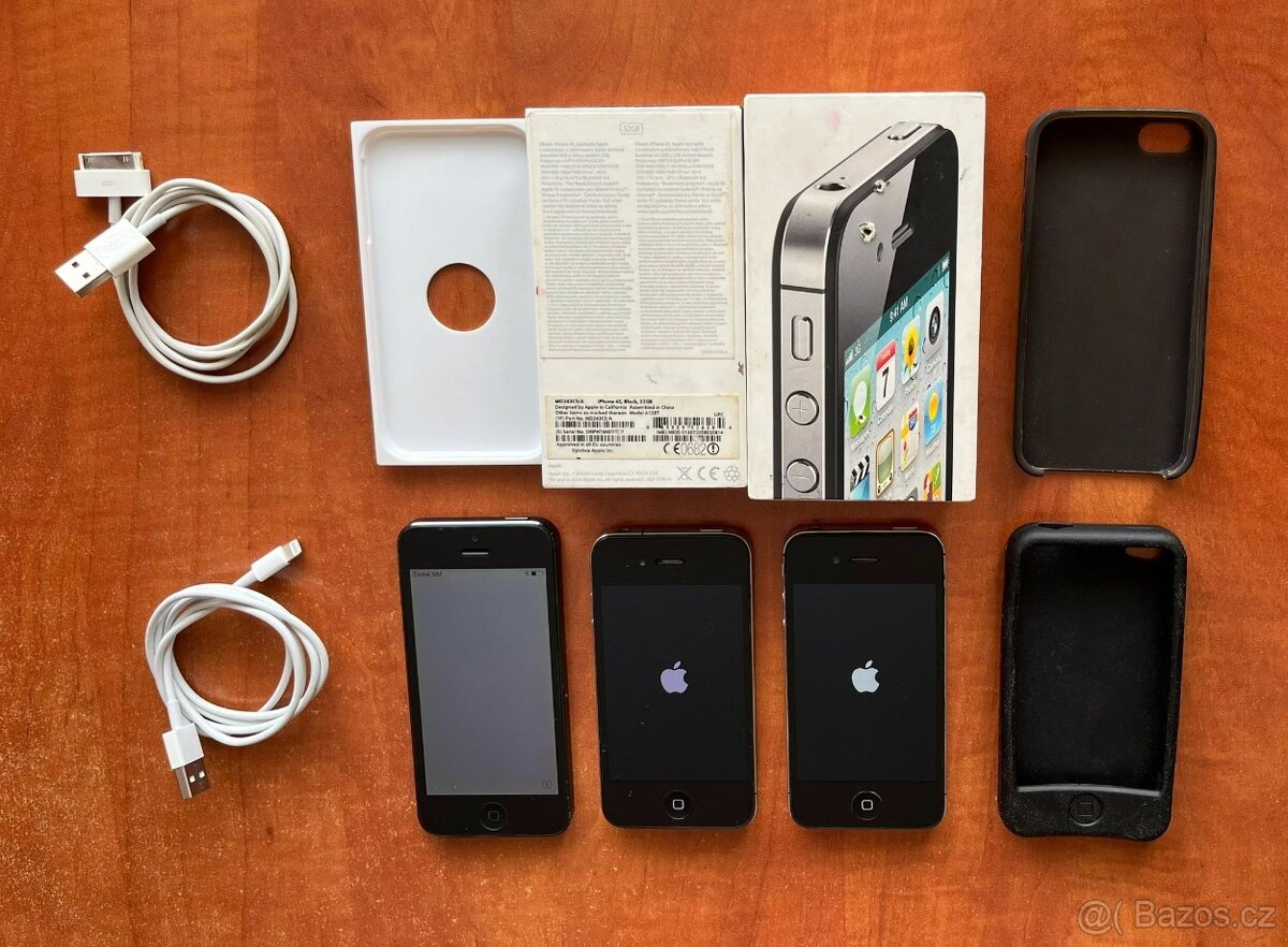 Apple iPhone 4 16GB + Apple iPhone 4S 32GB + Apple iPhone 5