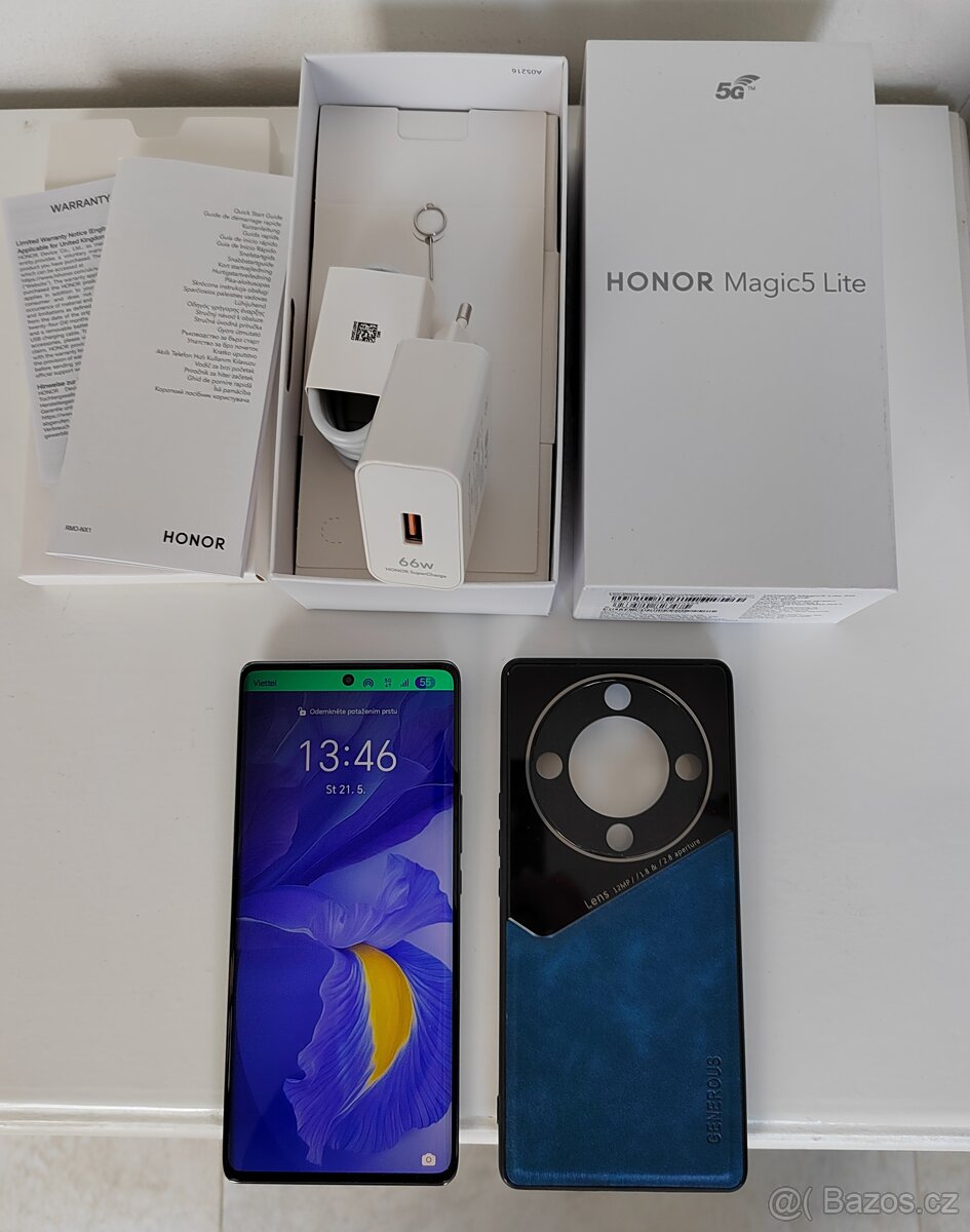 HONOR MAGIC 5 LITE / 5G / 8gb / 256gb , DOBRÝ STAV