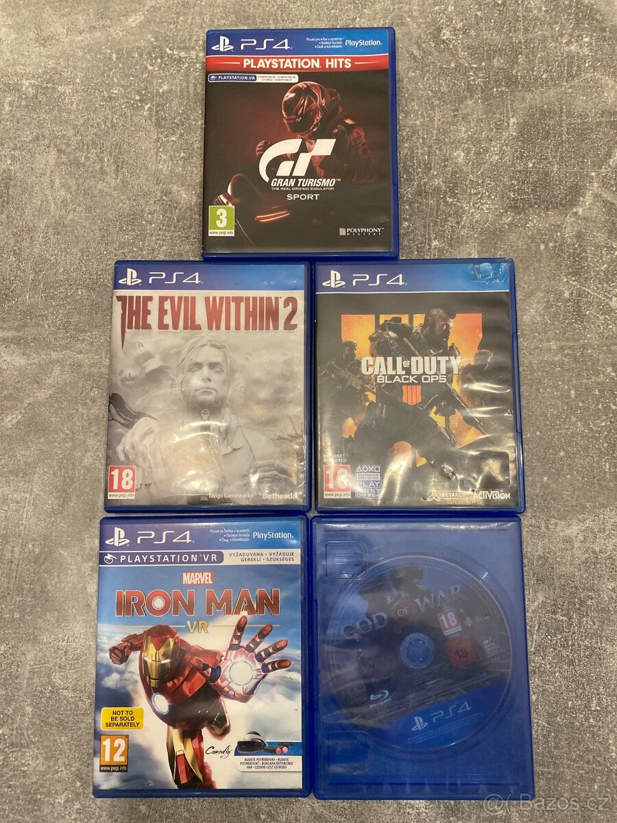 Hry na playstation 4 v dobrém a použitelném stavu