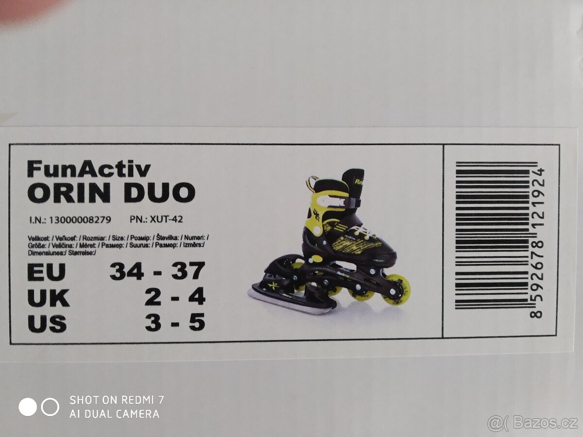 Univerzál brusle FunActiv 34-37